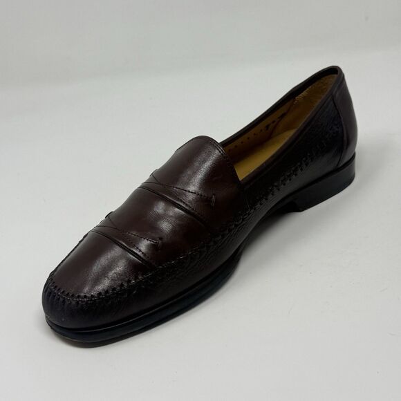 Mezlan Orense 309M Dress Shoes Mens 10 M Brown Deerskin Leather Slip On Loafers main image 9